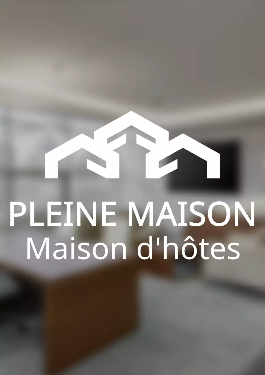 Logo de la maison d'hôtes de style simple