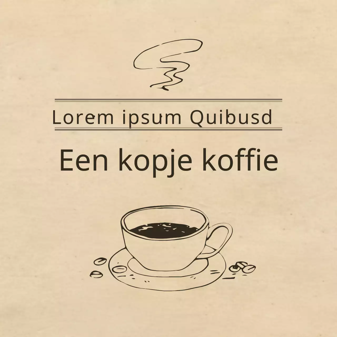 Een kopje koffie
