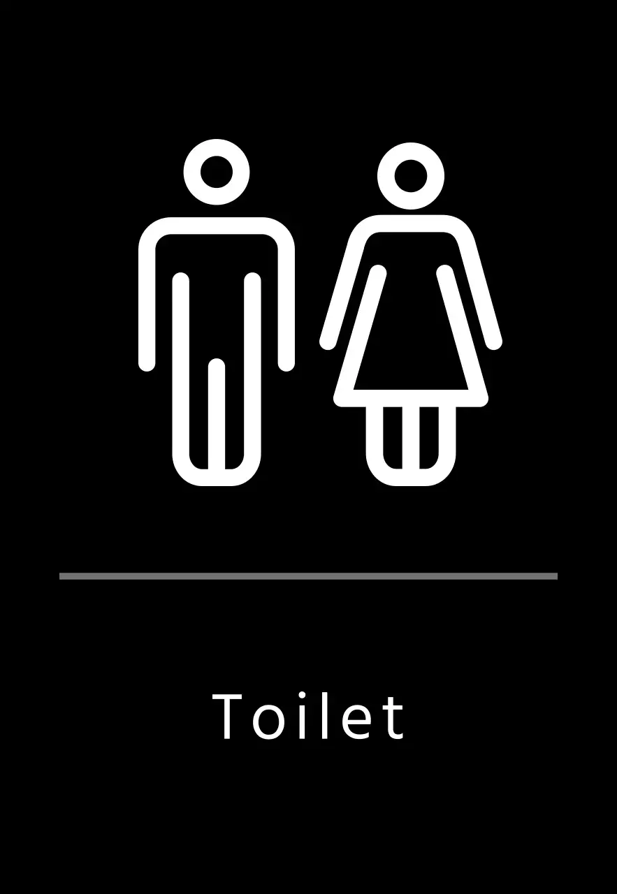 Zwarte eenvoudige bewegwijzering