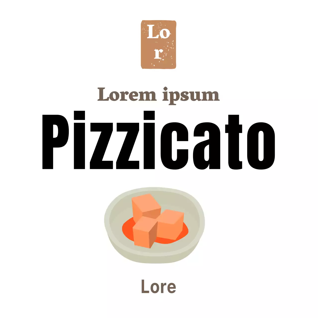 Adesivo bianco per contorni semplici di gastronomia