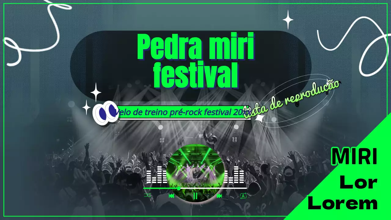 Uma playlist de festival em verde