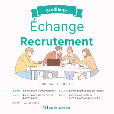 Recrutement pour l'étude sur le débat universitaire beige et vert