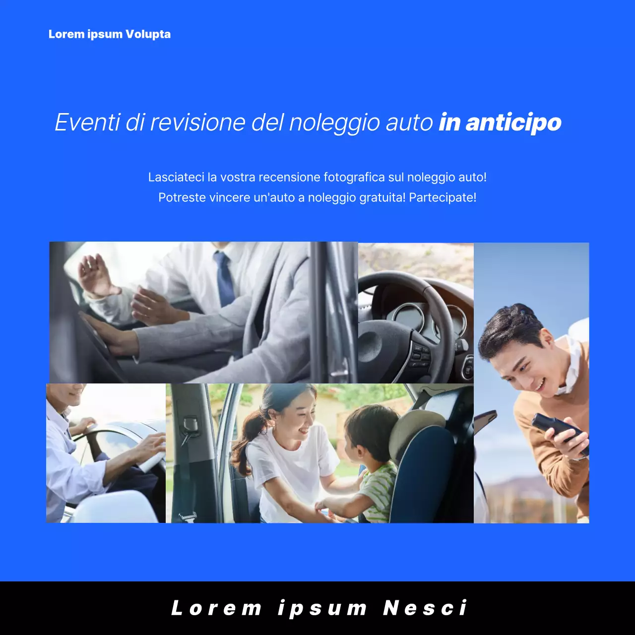 La carta di noleggio blu e violaNews