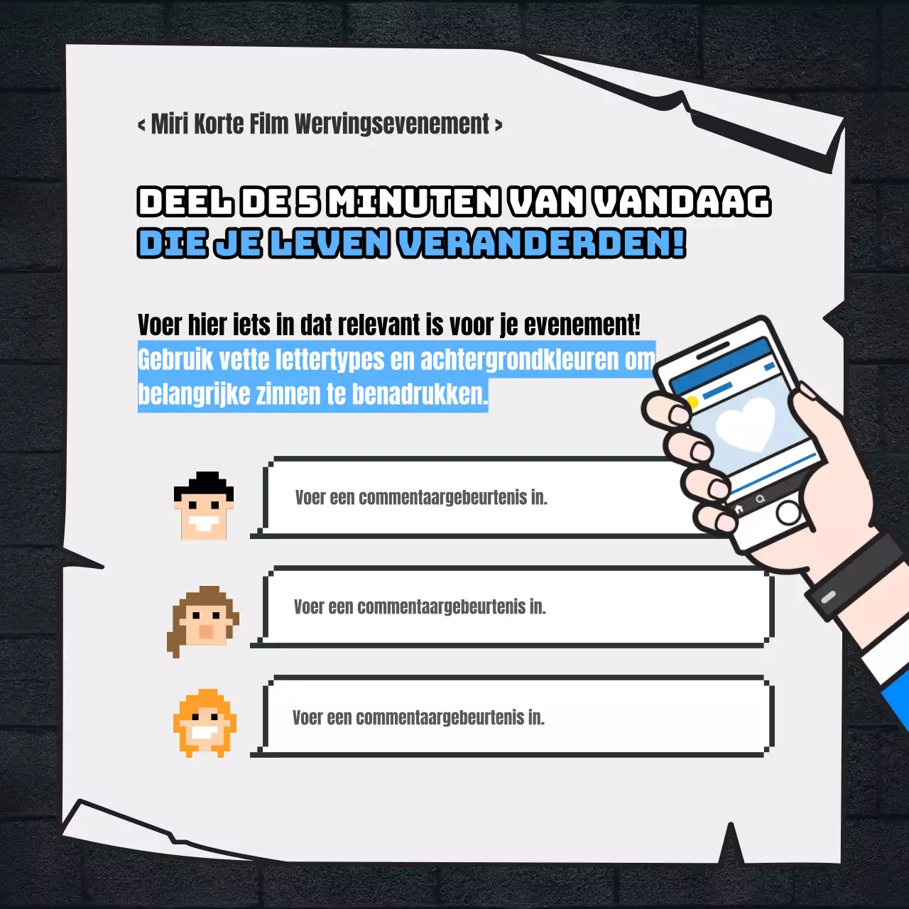 Call for Supporters voor het Blue Film Concept Film Festival