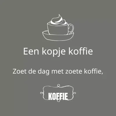 Zoete koffie