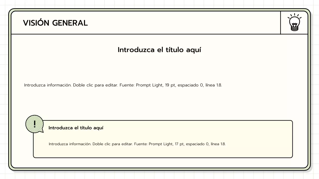 Un kit básico de presentación en amarillo, verde lima y azul