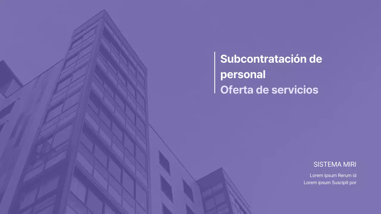 Propuesta de servicios de externalización de personal en púrpura y gris Empresas B2B Headhunting Recruitment Corporate Contingent Worker Dispatch
