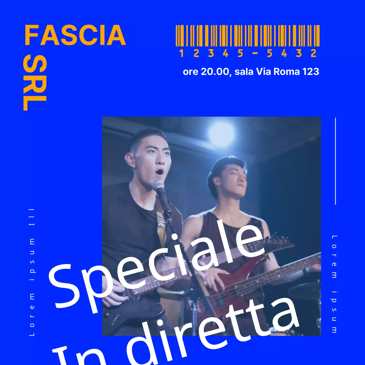 Promuovete il vostro concerto