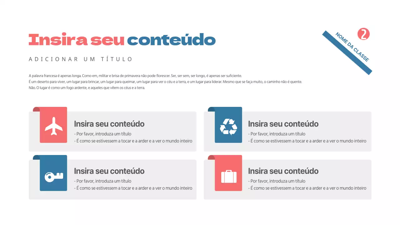 Agenda concetual gira em vermelho e azul