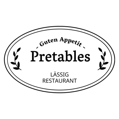 Ein Restaurant mit einem klaren, einteiligen Logokonzept
