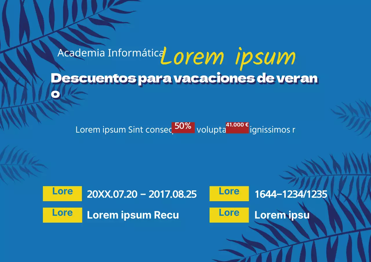 Especial vacaciones escolares