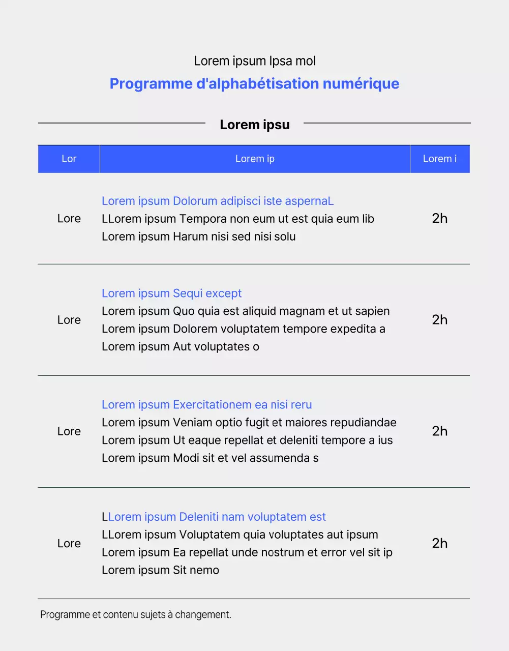 Guide des programmes d'éducation à la littératie numérique en bleu et en noir et blanc