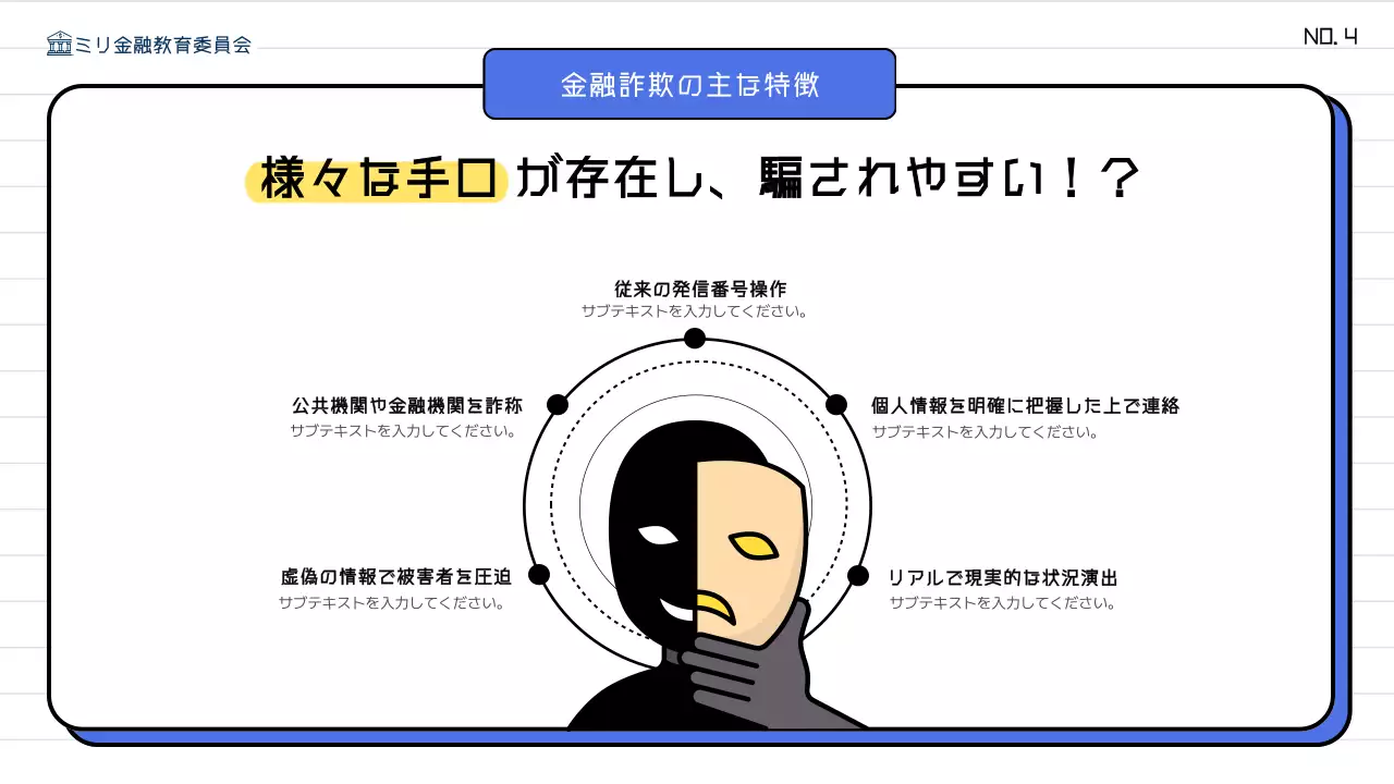 青 シンプル 教育 プレゼンテーション