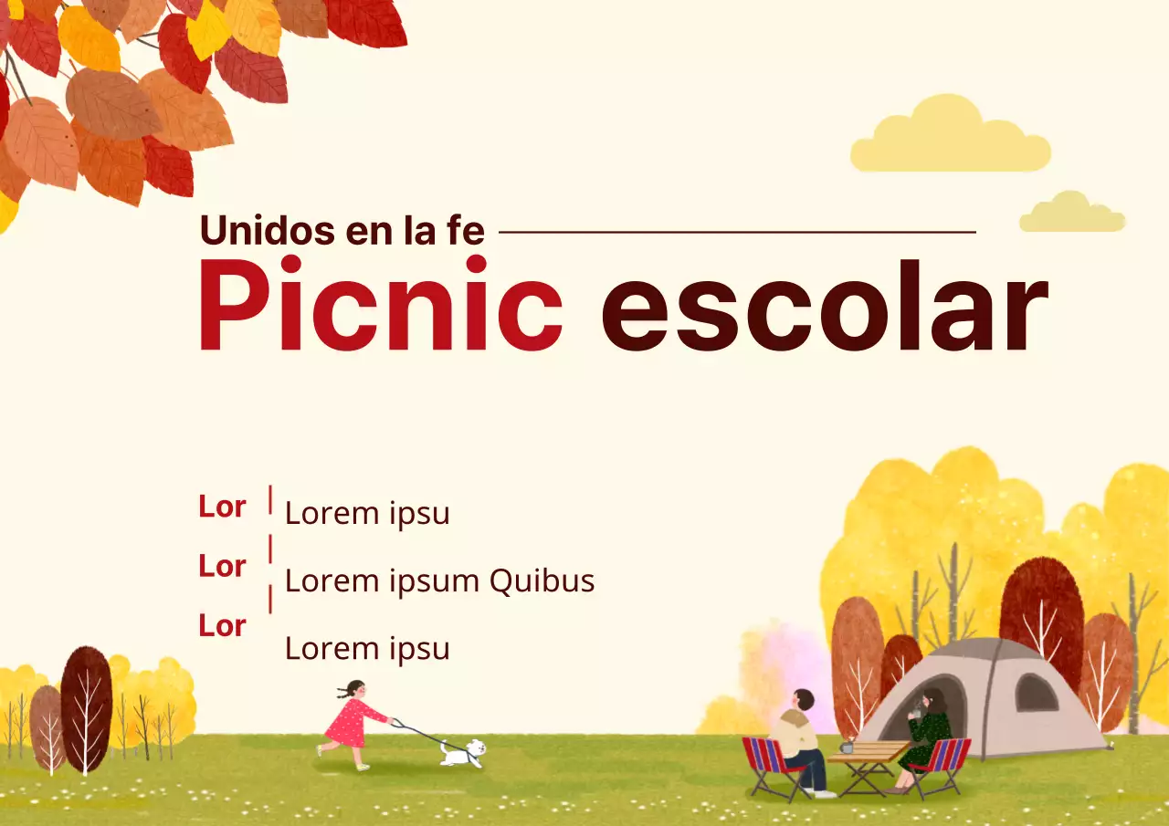 Picnic de otoño_Póster del garaje
