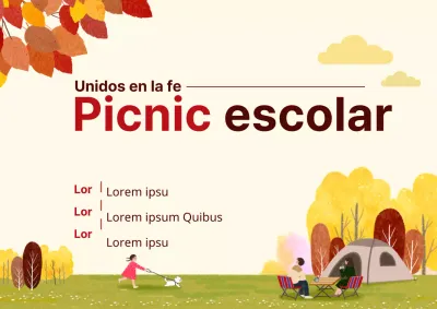 Picnic de otoño_Póster del garaje