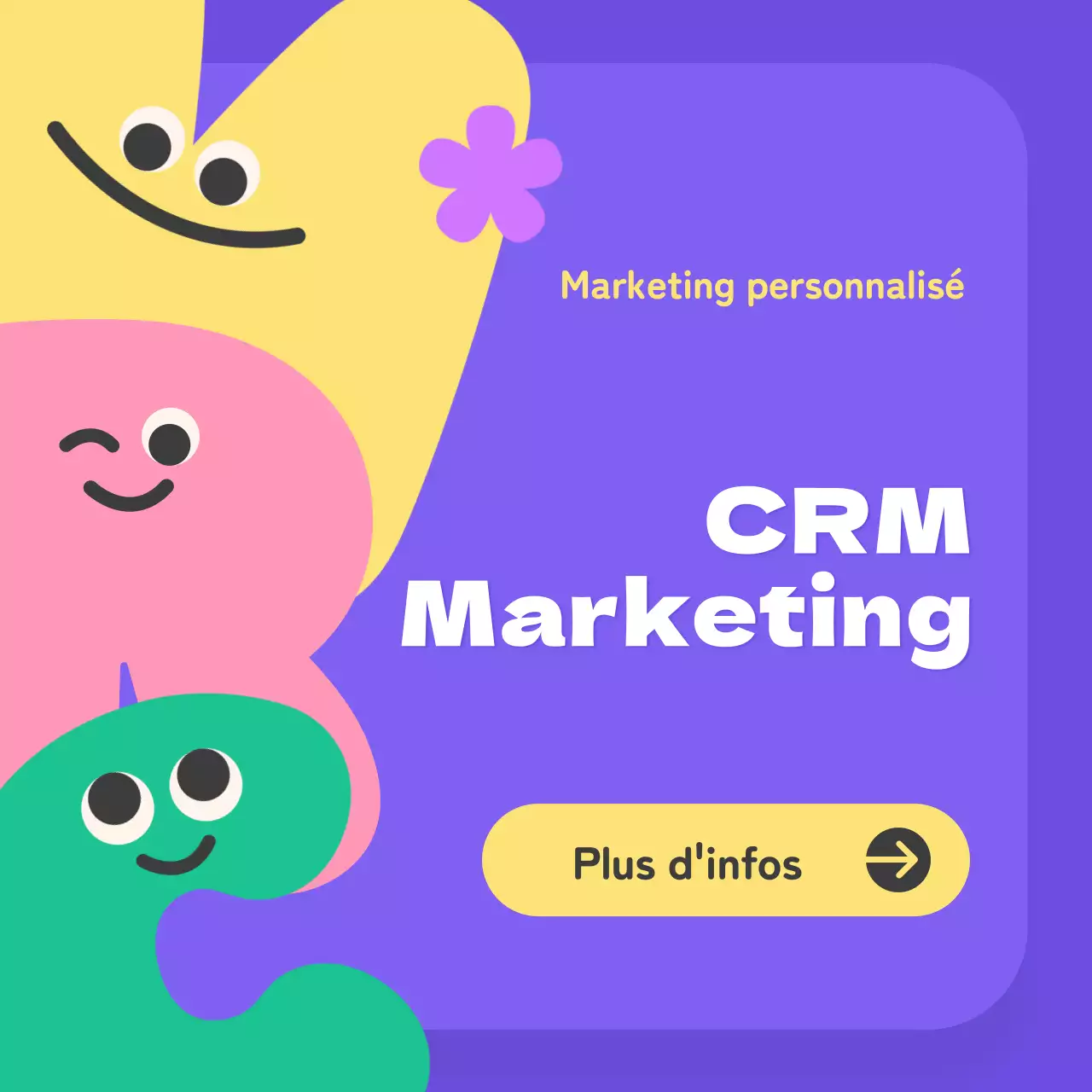 Apprendre le marketing CRM avec des bébés aux couleurs pastel et des caractères alphabétiques mignons