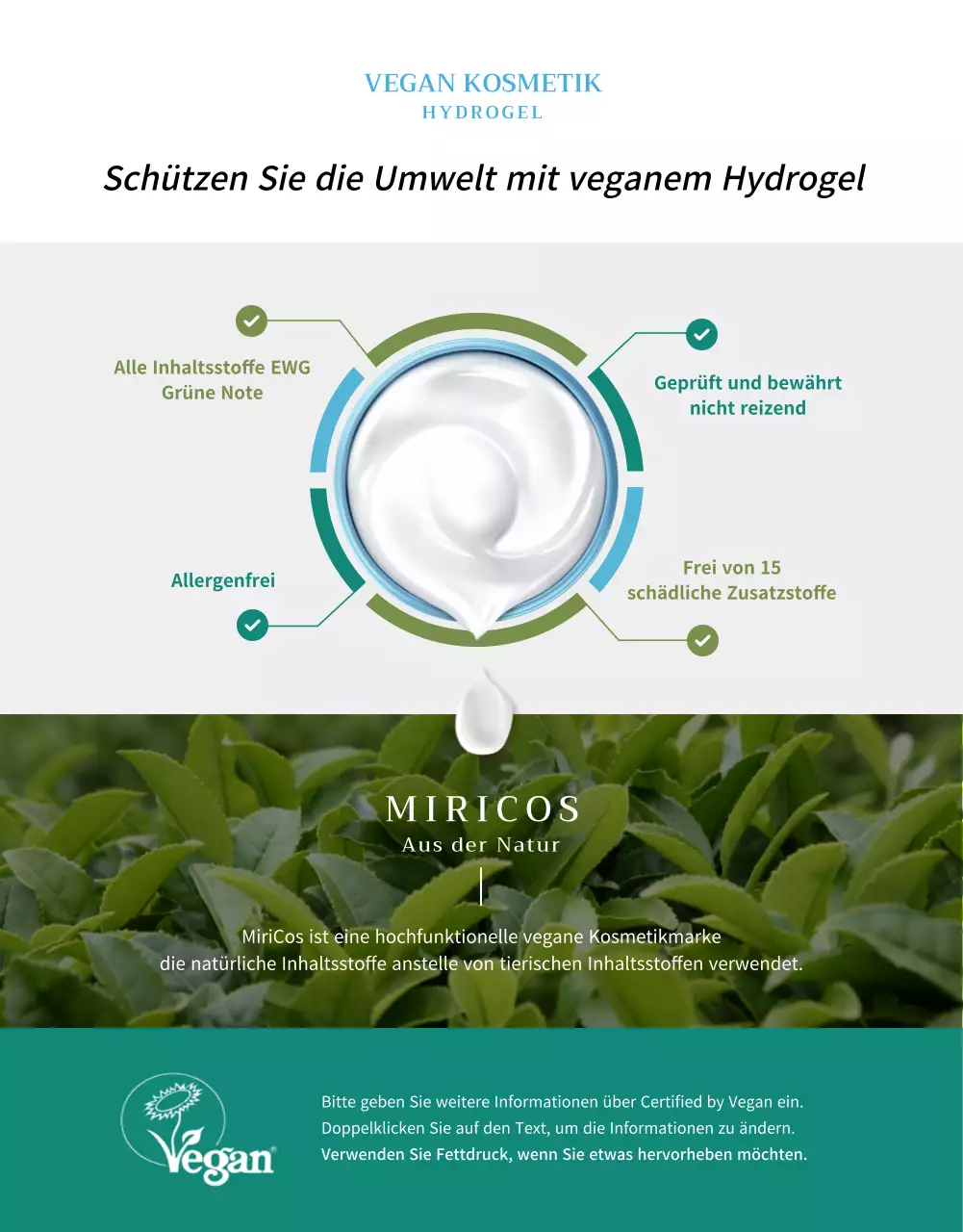 Blautönige vegane Feuchtigkeitscremes Detailseite