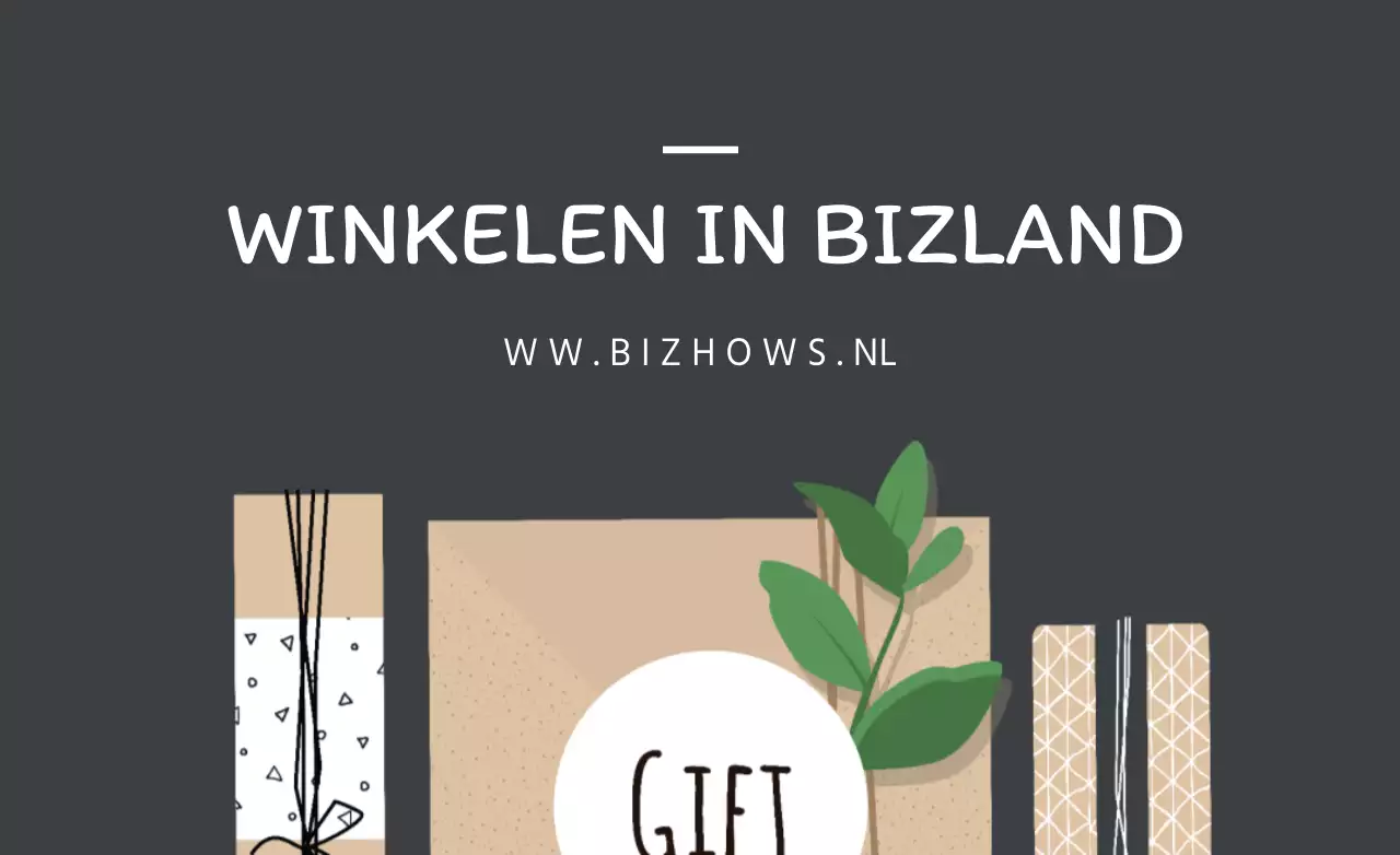 WINKELEN IN BIZLAND