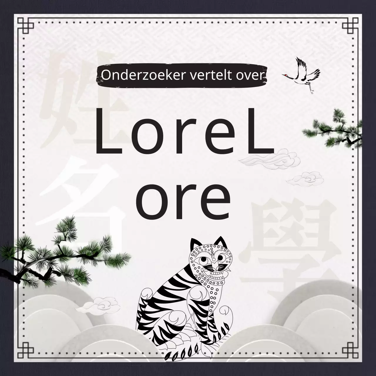 Traditionele en klassieke nomenclatuur in marineblauw en zwart