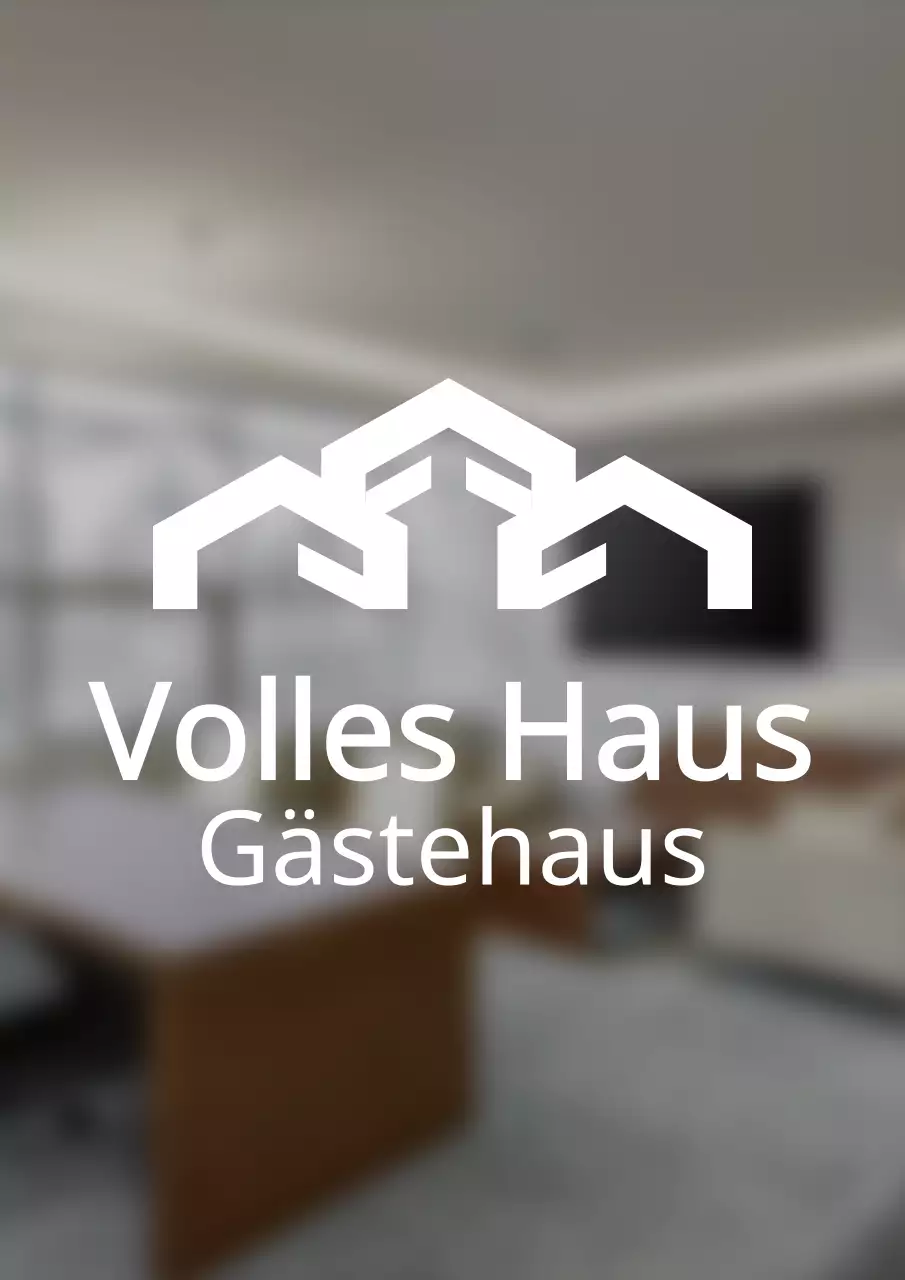 Gästehaus-Logoschild im einfachen Stil