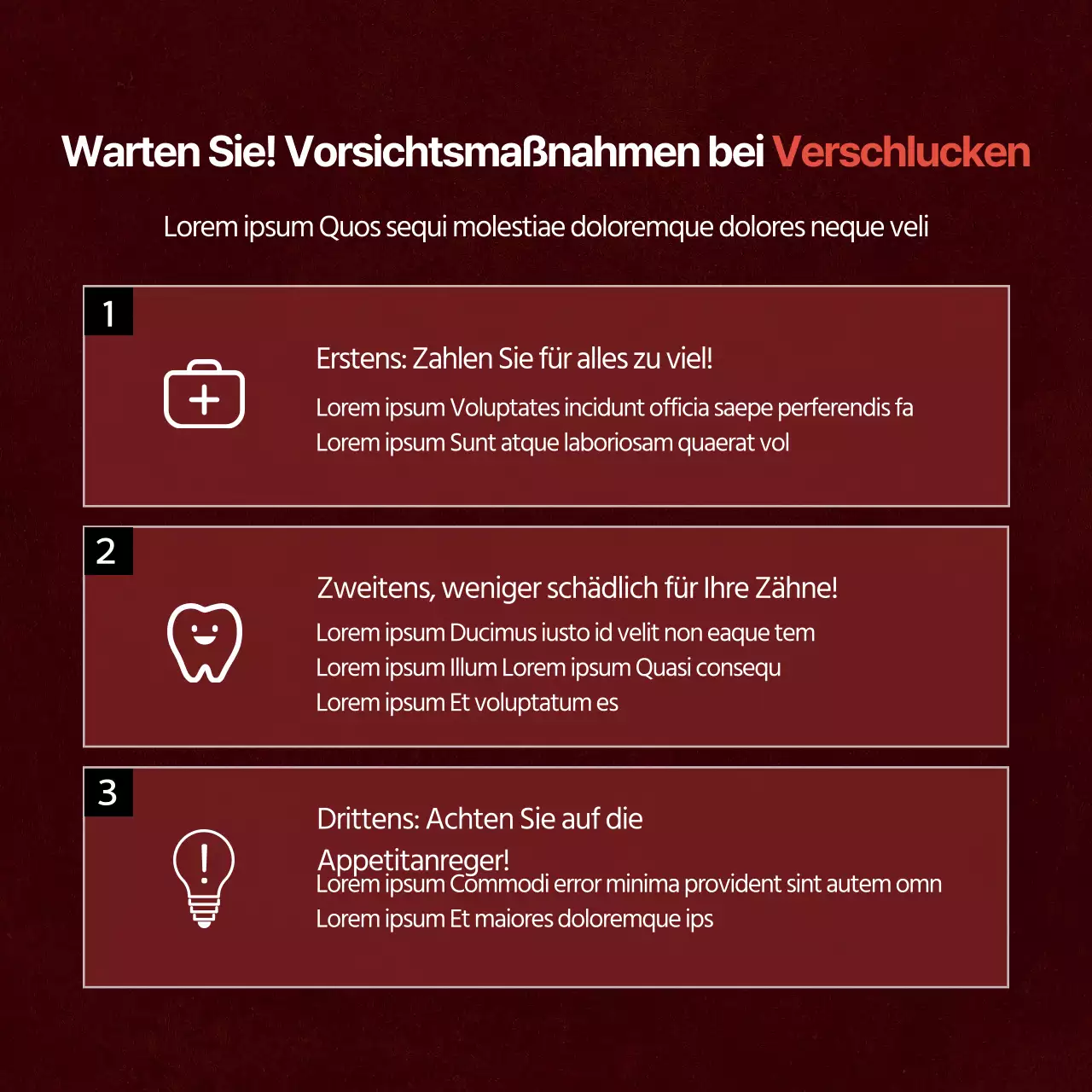 Die rote, kalorienfreie GeheimkarteNeues Design