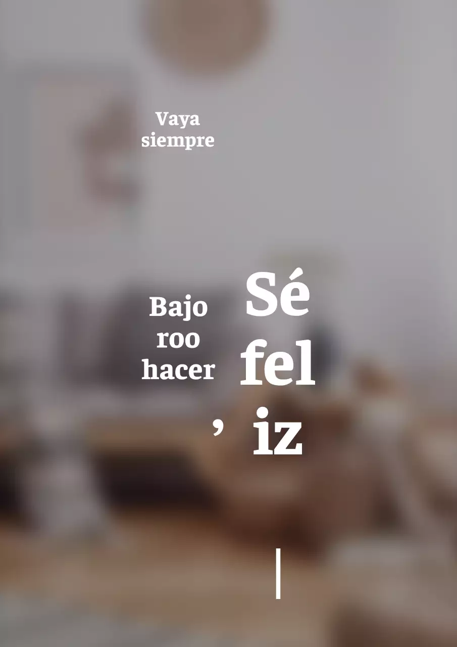 Señalización textual interior de estilo emocional
