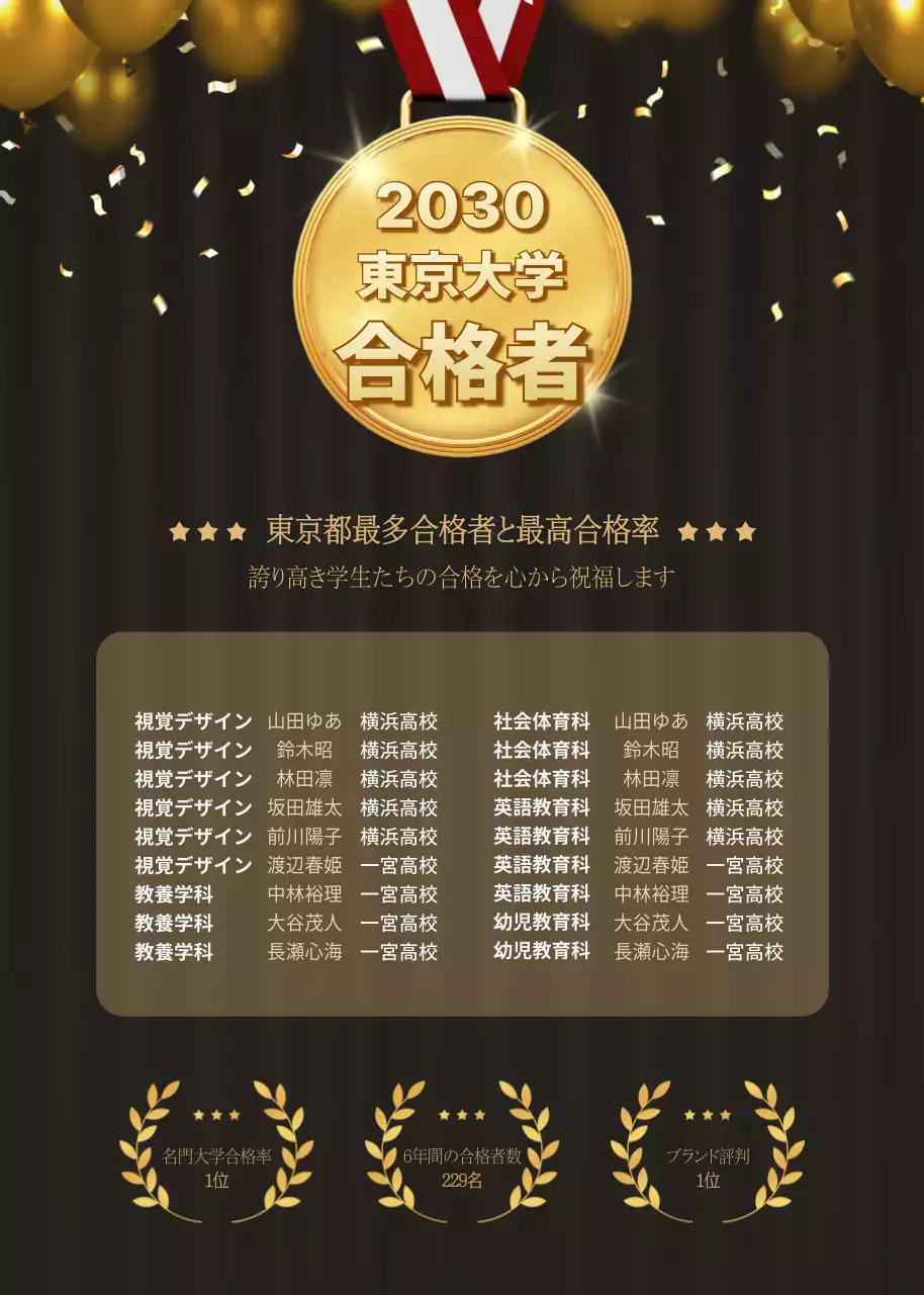 黒 上品 祝賀 ポスター ポップアップ