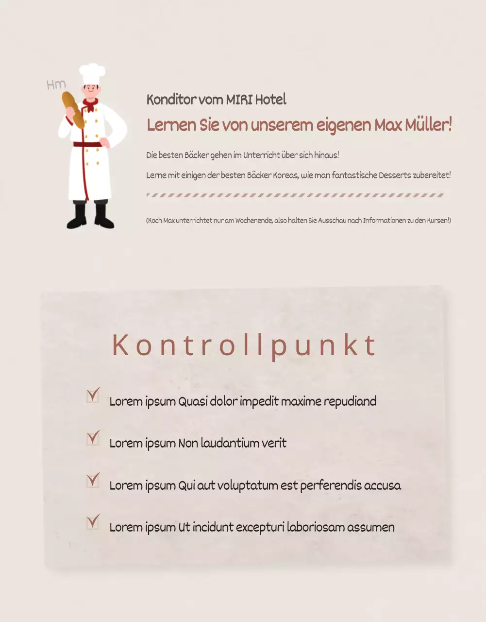 Details zum Bäckereikurs