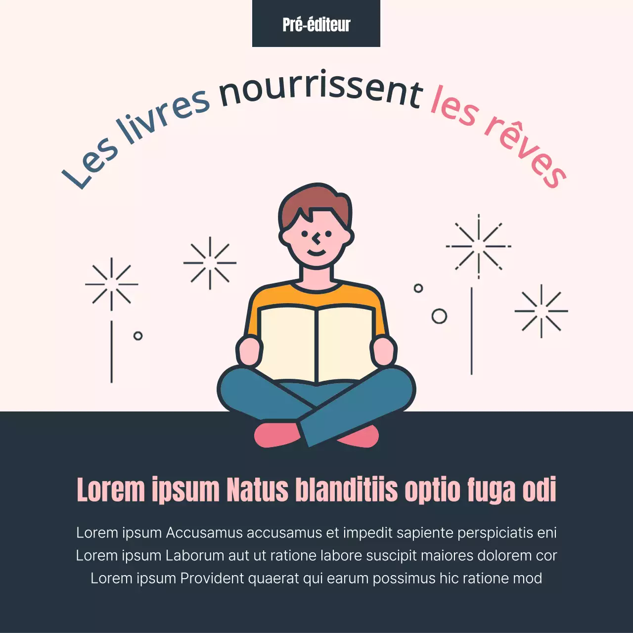 Rose bleu pastel illustration éditeur Recrutement de sympathisants Publicité