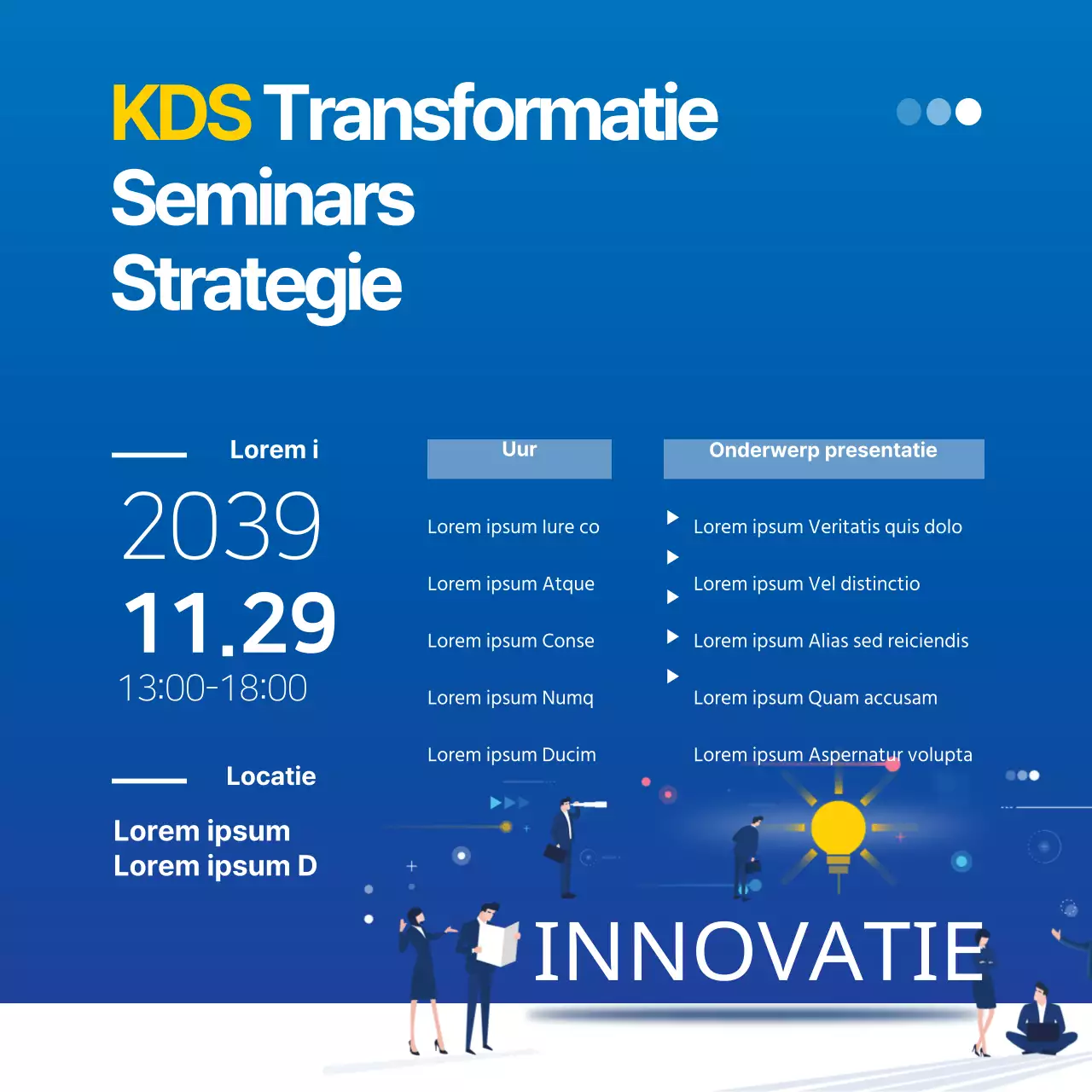 Seminar over innovatiestrategie