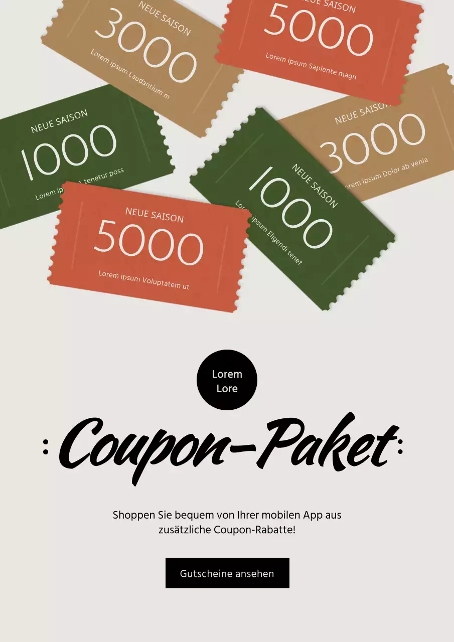 grau sauberes Konzept coupondiscount event banner