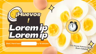 Un simpático amarillo que te avisa cuando es hora de cocer los huevos