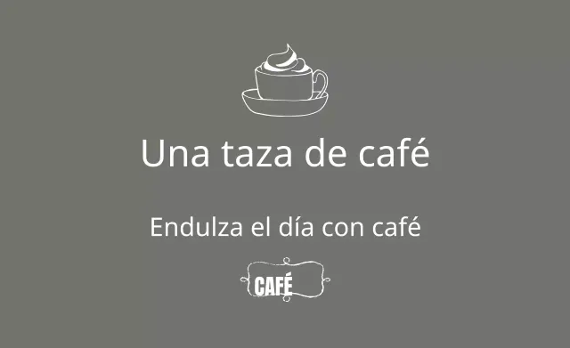 Café dulce