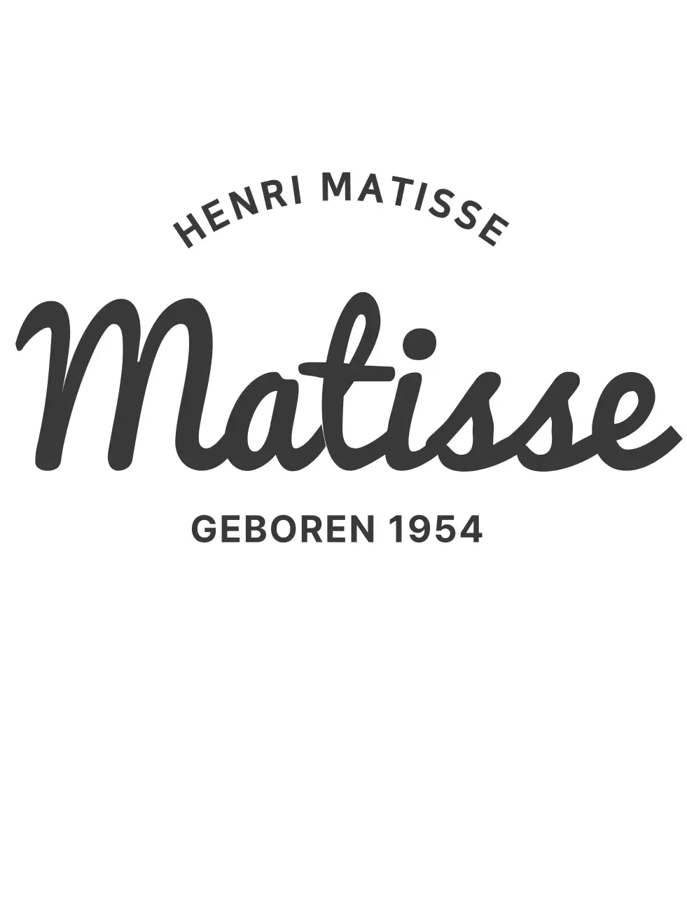 Nettes Matisse Illustration personalisiertes T-Shirt