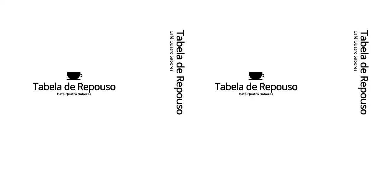 Logótipo de café de estilo simples e emocional