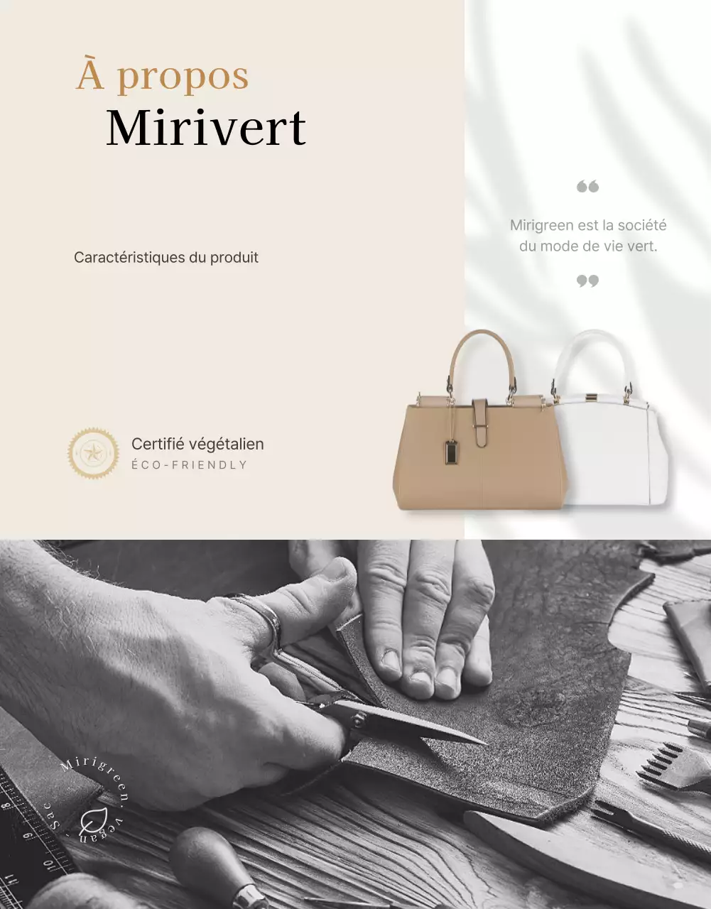 Un sac vegan sentimental en ivoire doux En savoir plus