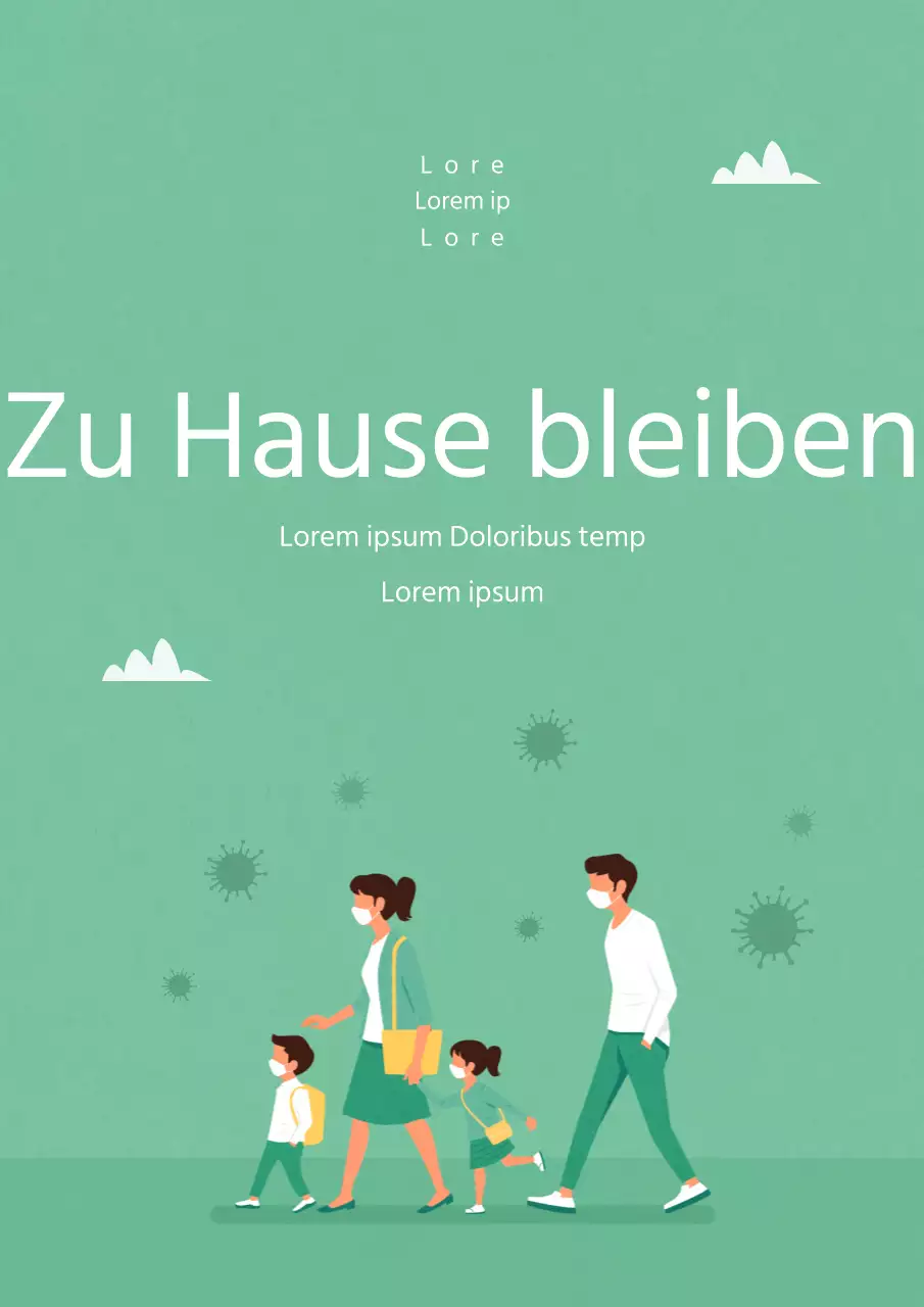 Durchsagen in verschiedenen Situationen mit Illustrationen aus dem täglichen Leben der Menschen in ruhigen Farben