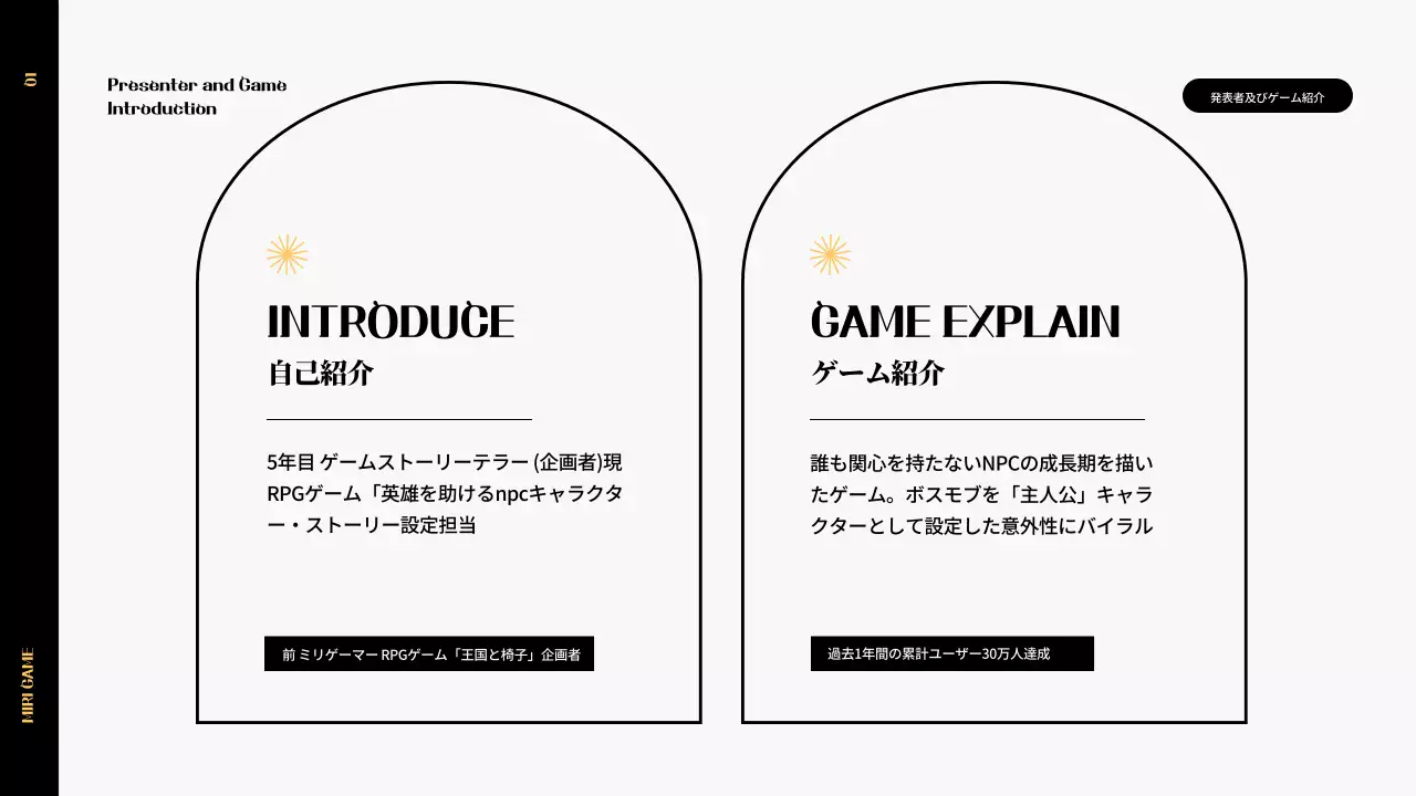 黄色 シンプル 資料 プレゼンテーション