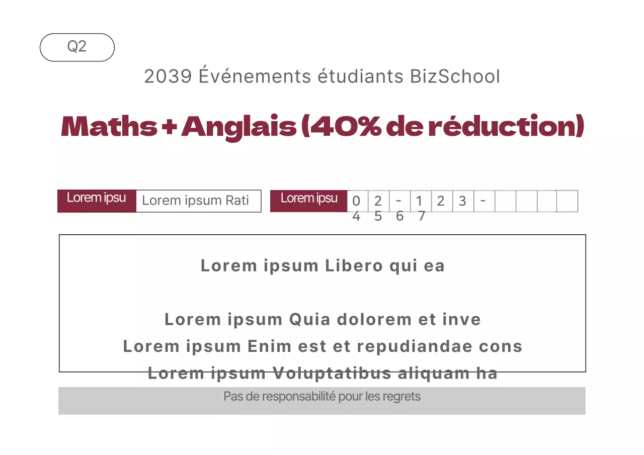 Evénements pour les étudiants