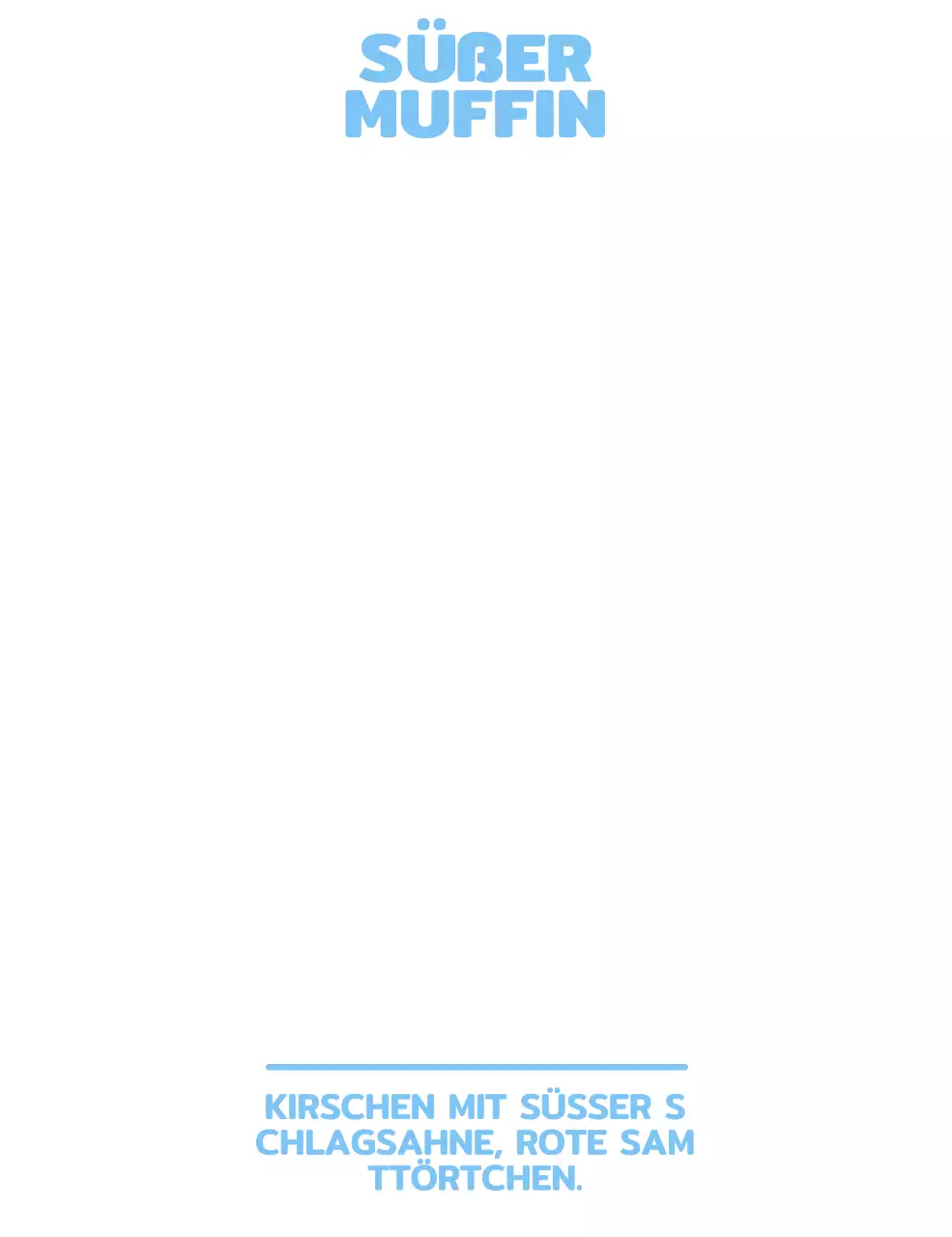 Niedlicher Cupcake-Charakter für Cafe-Waren