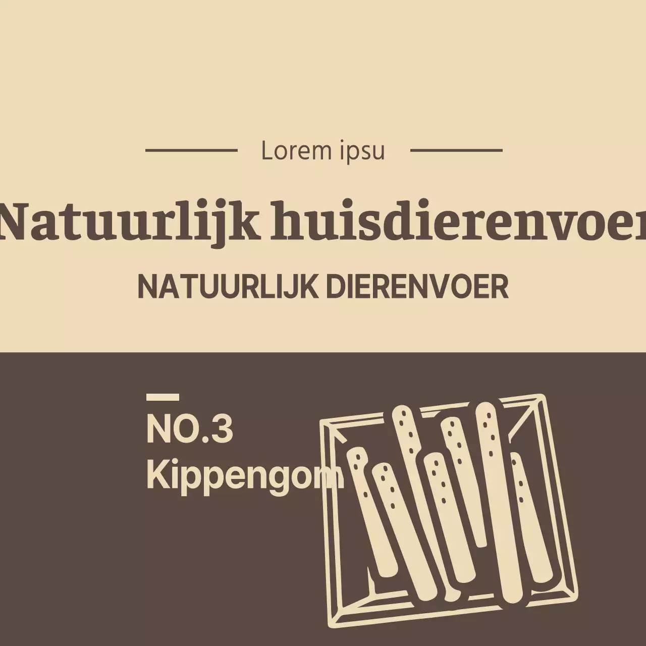 Natuurlijk voer voor huisdieren