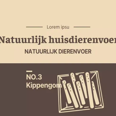 Natuurlijk voer voor huisdieren