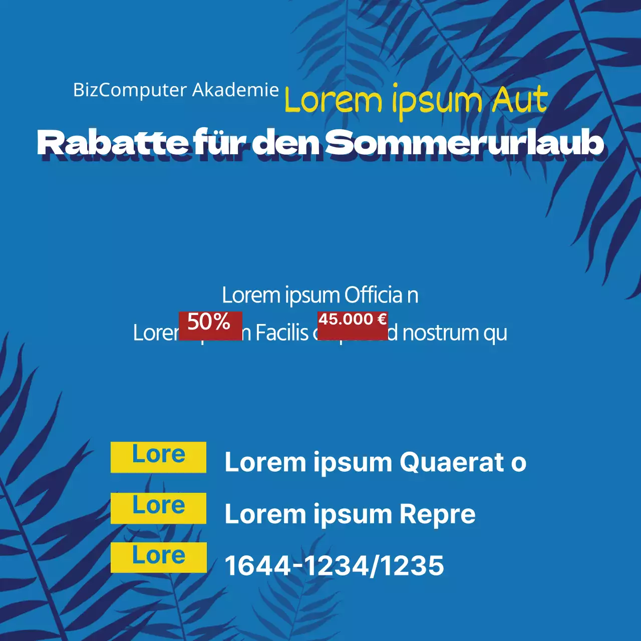 Schulferien-Specials