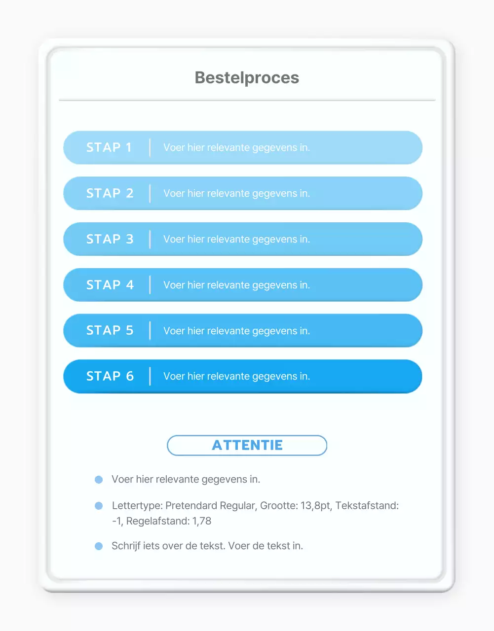 Zo gebruik je de lichtblauwe standaardstijl voor winkelcentra