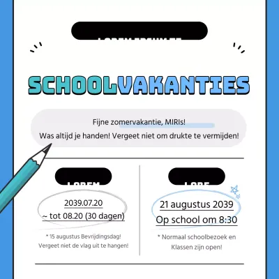 Schoolvakanties