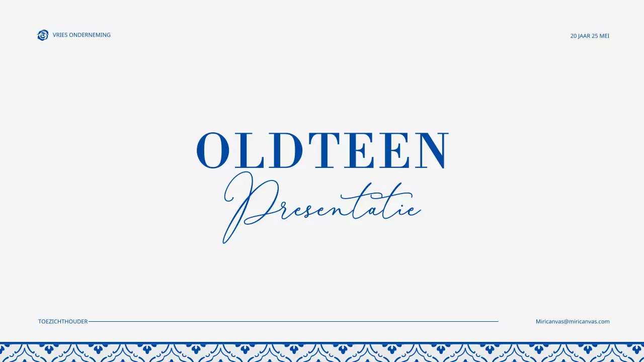 Vintage tegelpatroon in blauw