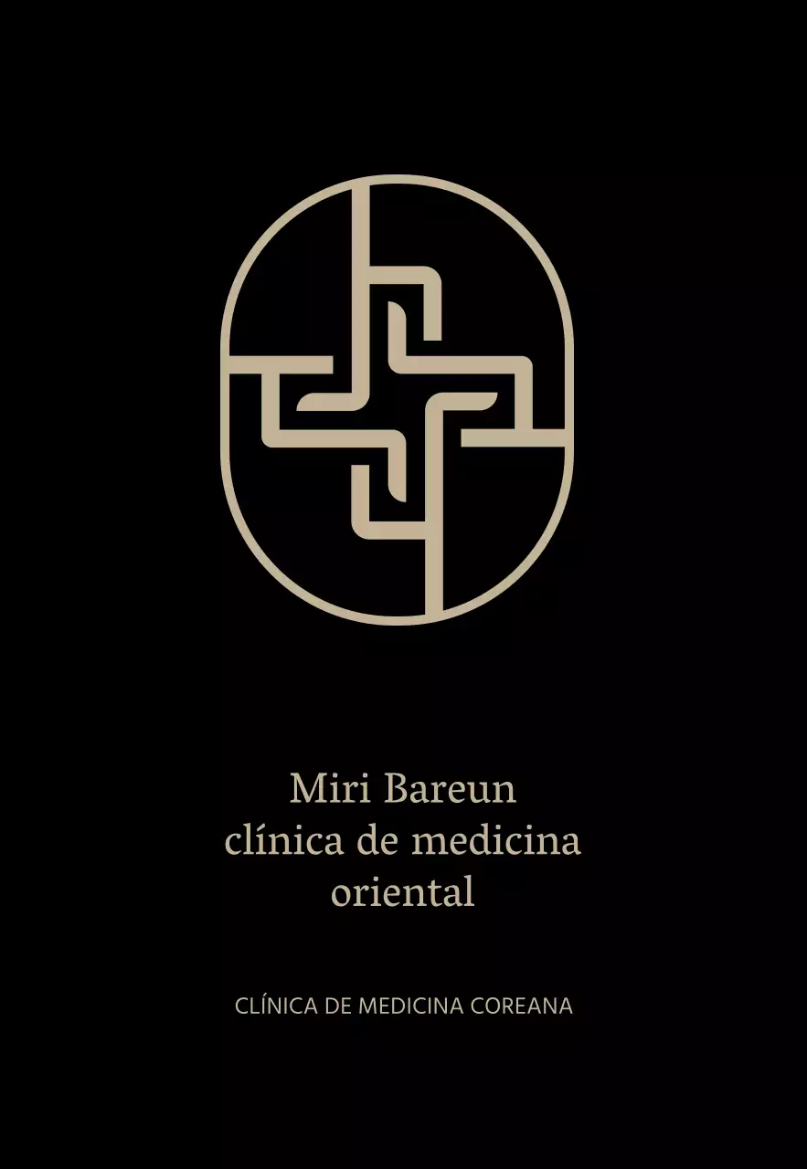 Símbolo negro Logotipo Clínica oriental Signo