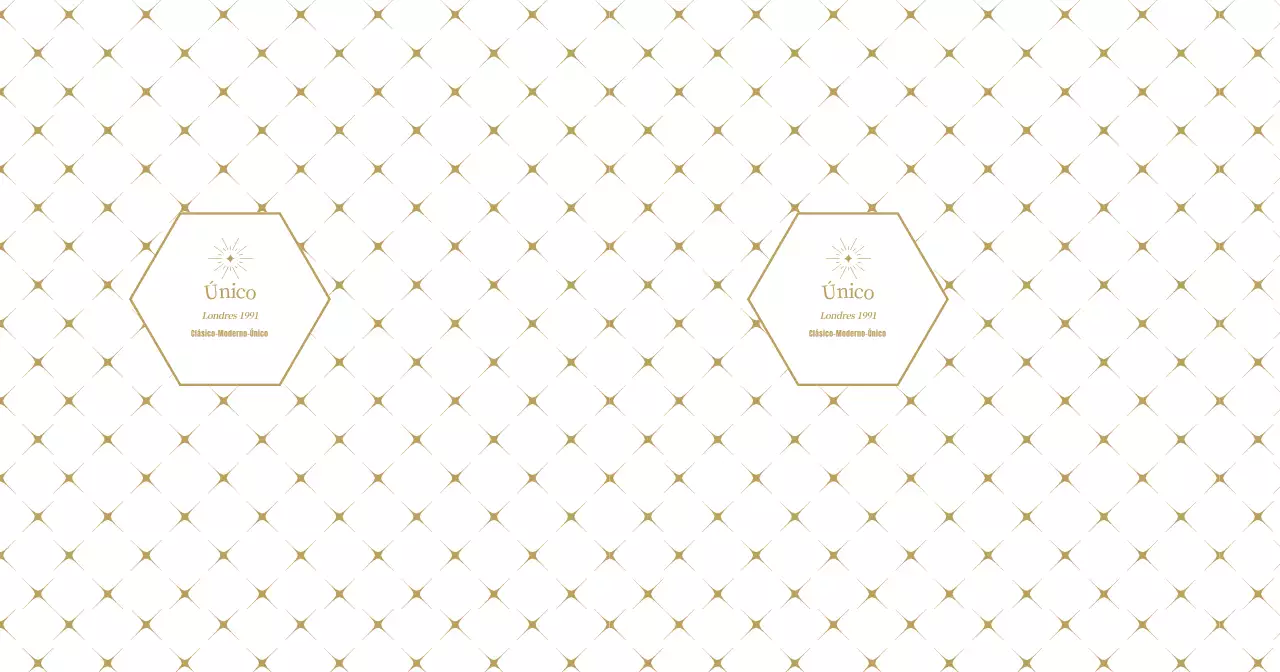 Tienda de regalos de oro blanco con motivos modernos