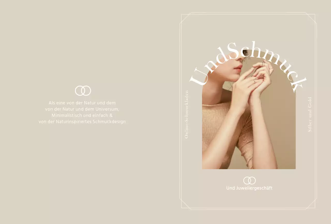 Beige Luxuriöses Juweliergeschäft Austausch Postkarte