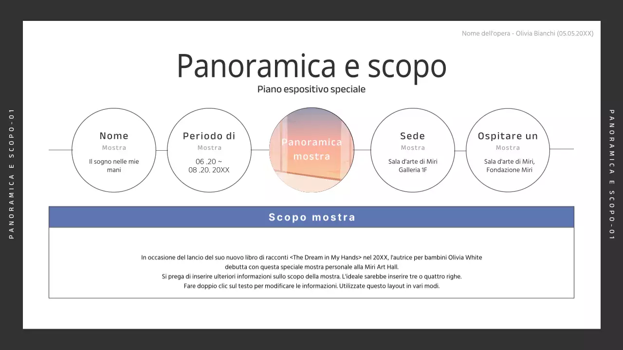 Illustratore di fiabe semplici in nero e blu, brochure della mostra speciale